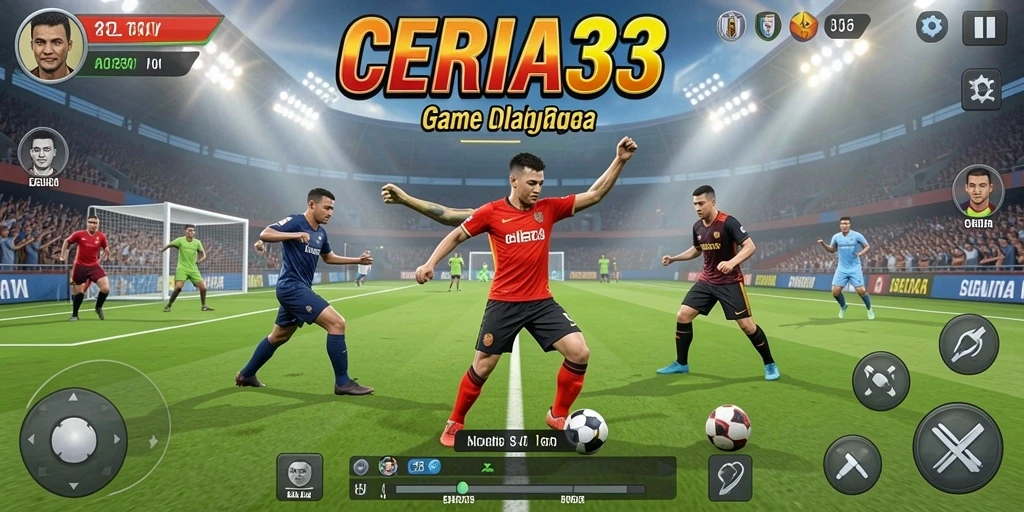 Gameplay seru CERIA33 dengan banyak pilihan olahraga menarik.