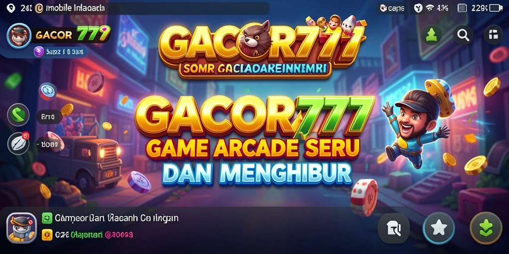 Tampilan gameplay GACOR777 penuh warna dan dinamis.
