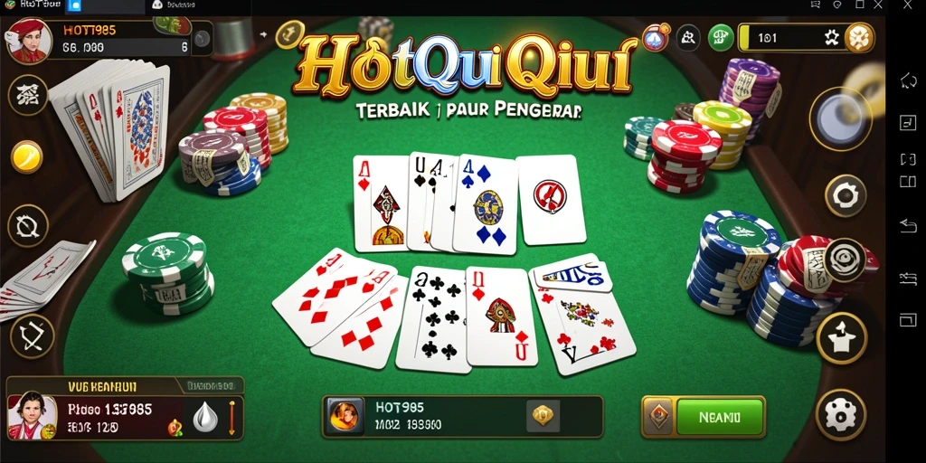 Tampilan screenshot permainan QiuQiu yang menarik dan interaktif.