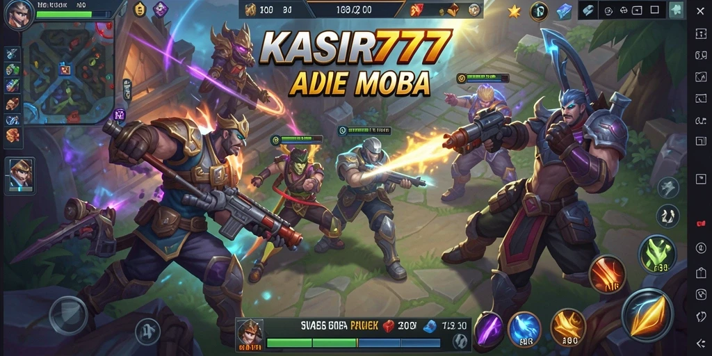 Tampilan menarik dari gameplay bertarung di KASIR777.