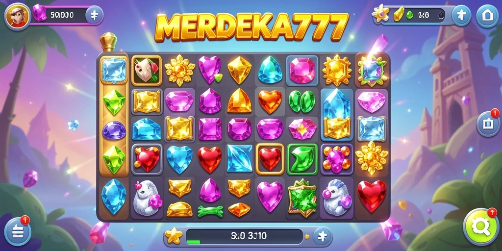 Tampilan gameplay <strong>MERDEKA777</strong> yang penuh warna dan menarik.