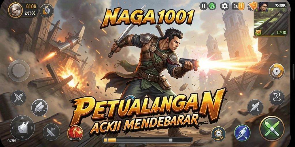 Tangkapan layar utama NAGA1001 menunjukkan aksi yang mendebarkan.