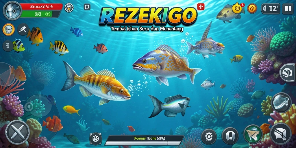 Gameplay seru menembak ikan di REZEKIGO yang penuh aksi.