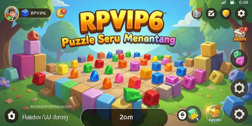 Screenshot RPVIP6 menampilkan gameplay puzzle yang menantang dan seru.