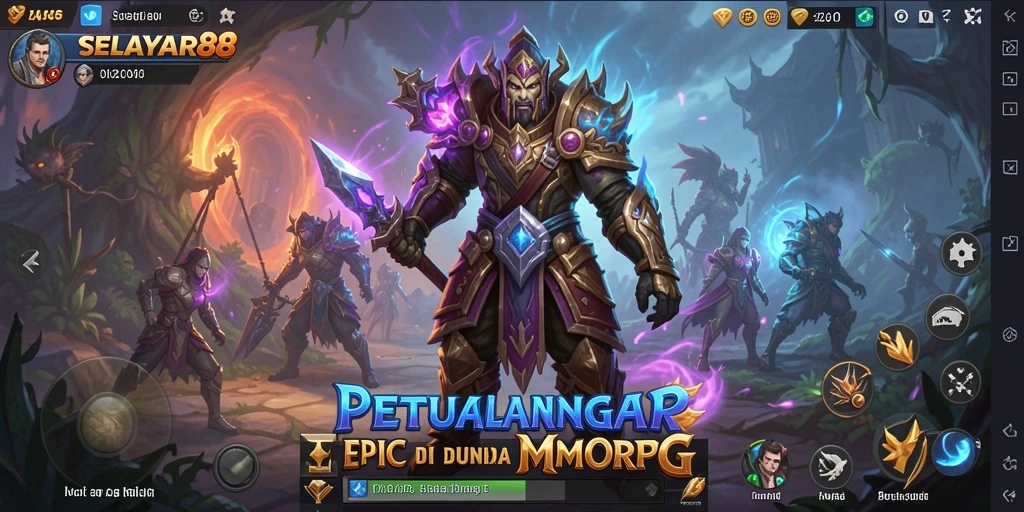 Tampilan gameplay epik dalam dunia fantasi SELAYAR88.