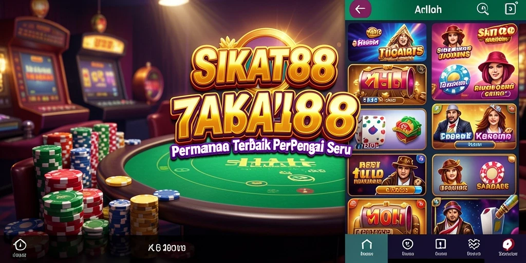Gameplay seru SIKAT88 dengan berbagai pilihan permainan kasino.